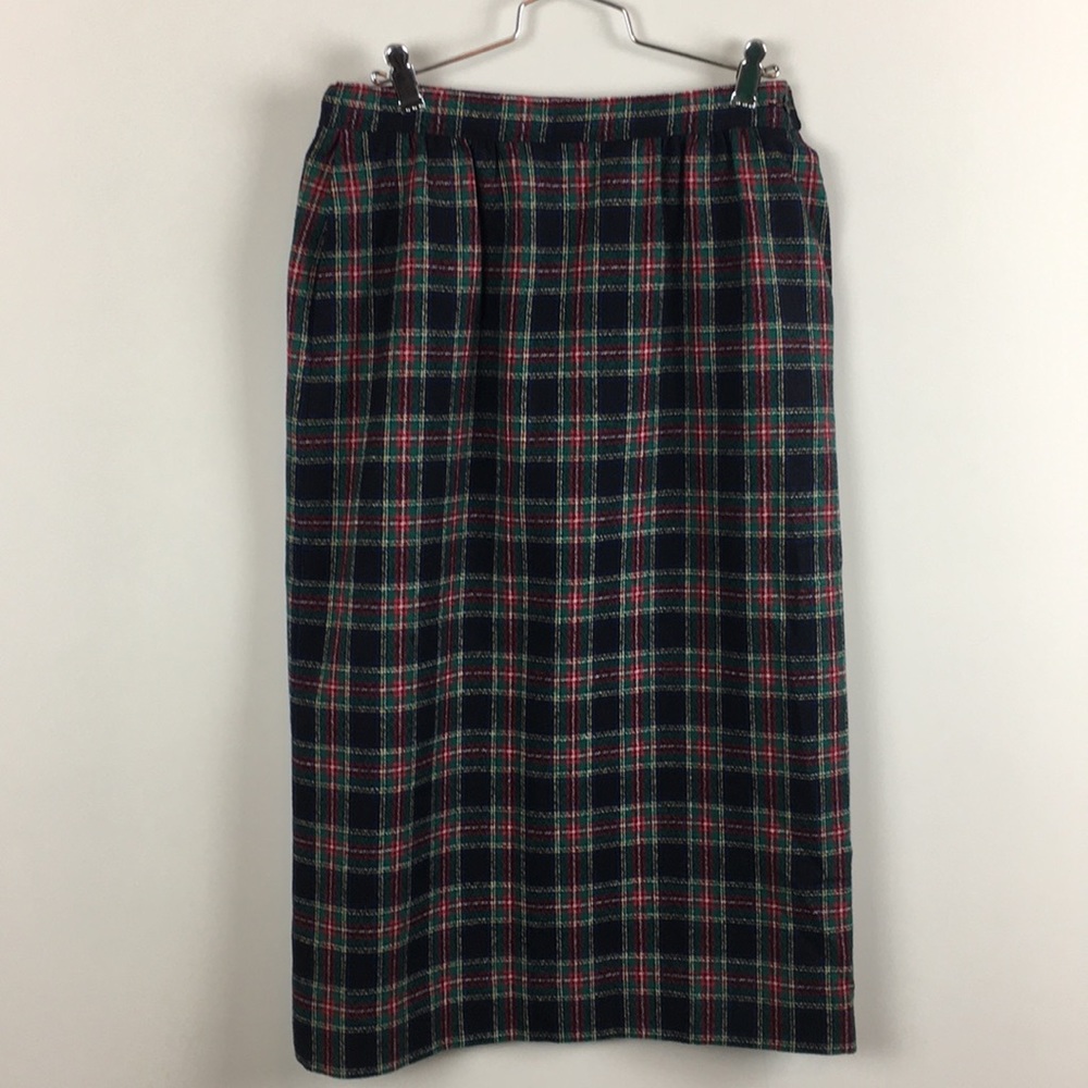 Pendleton Black Stewart Tartan Skirt small (vintage eu 8)